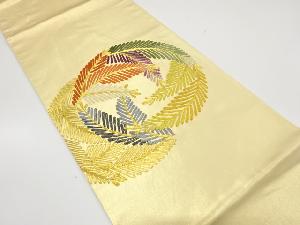 アンティーク　若松模様刺繍袋帯(材料)